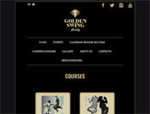 Tablet Screenshot of goldenswingsociety.com
